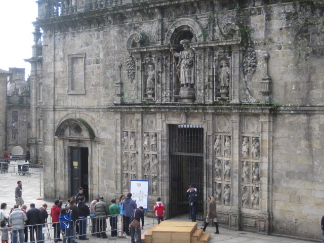 Puerta Santa in Santiago, opens during Holy years.