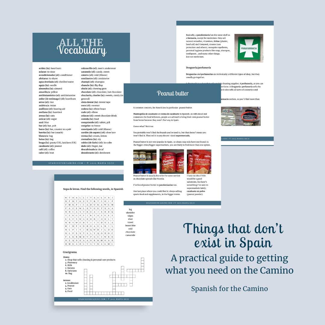 Inside pages of the ebook Things that don't exist in Spain