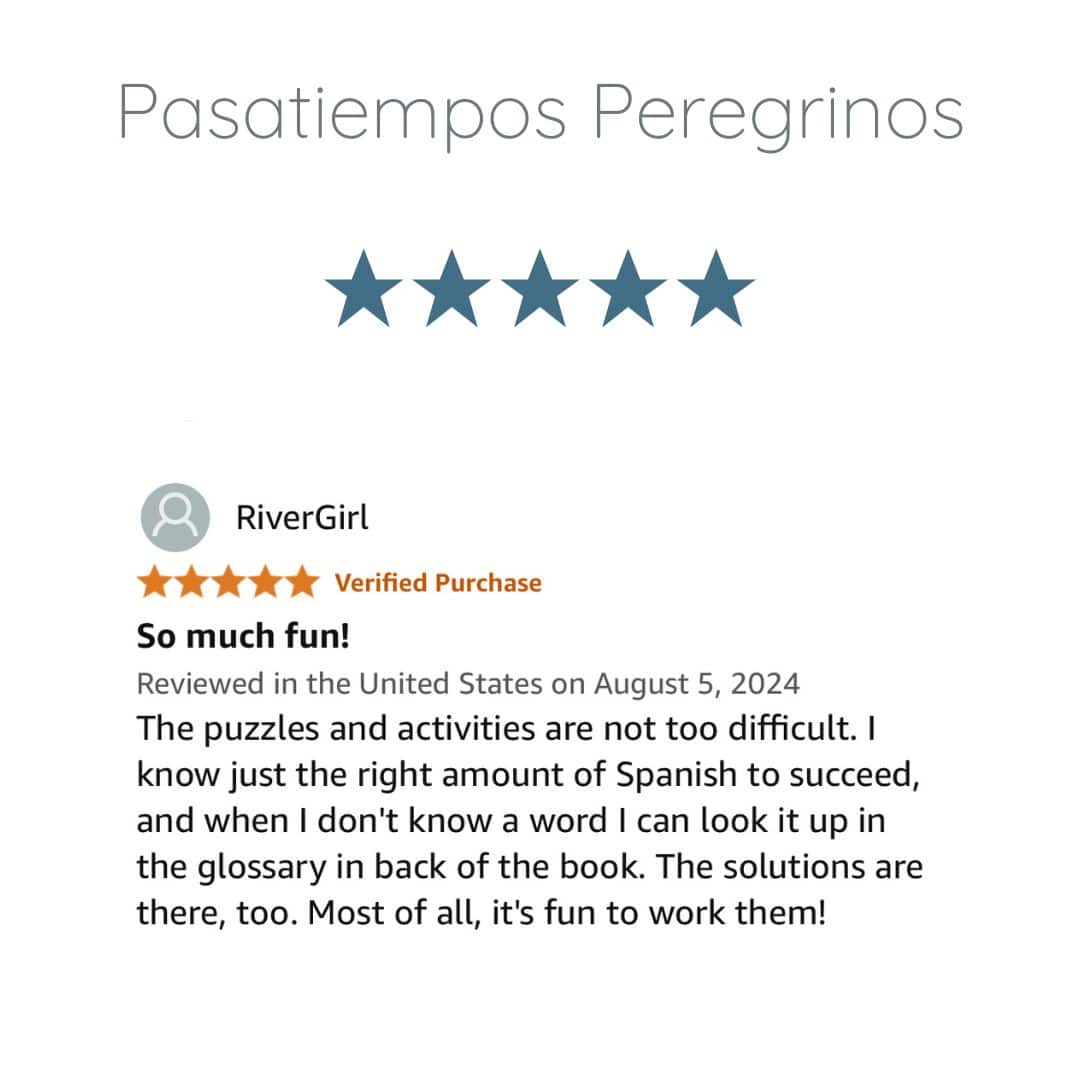 Testimonial for Pasatiempos Peregrinos
