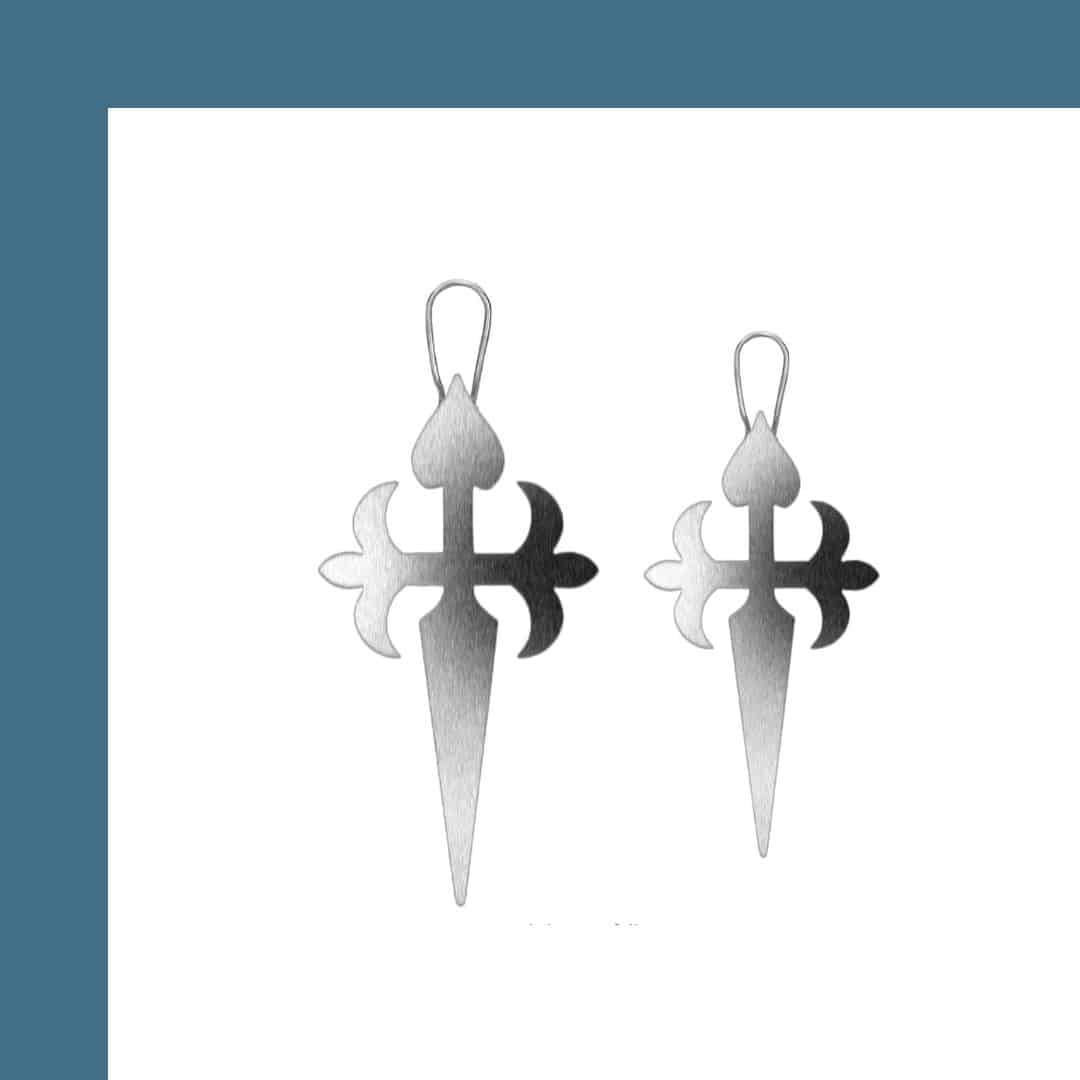 Cross template for Santiago cake