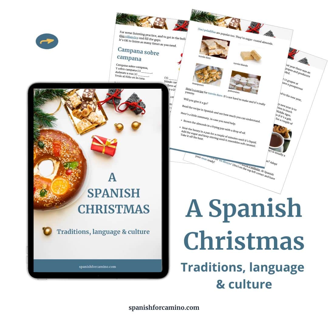 Mockup Spanish Christmas Sample of several pages of A Spanish Christmas